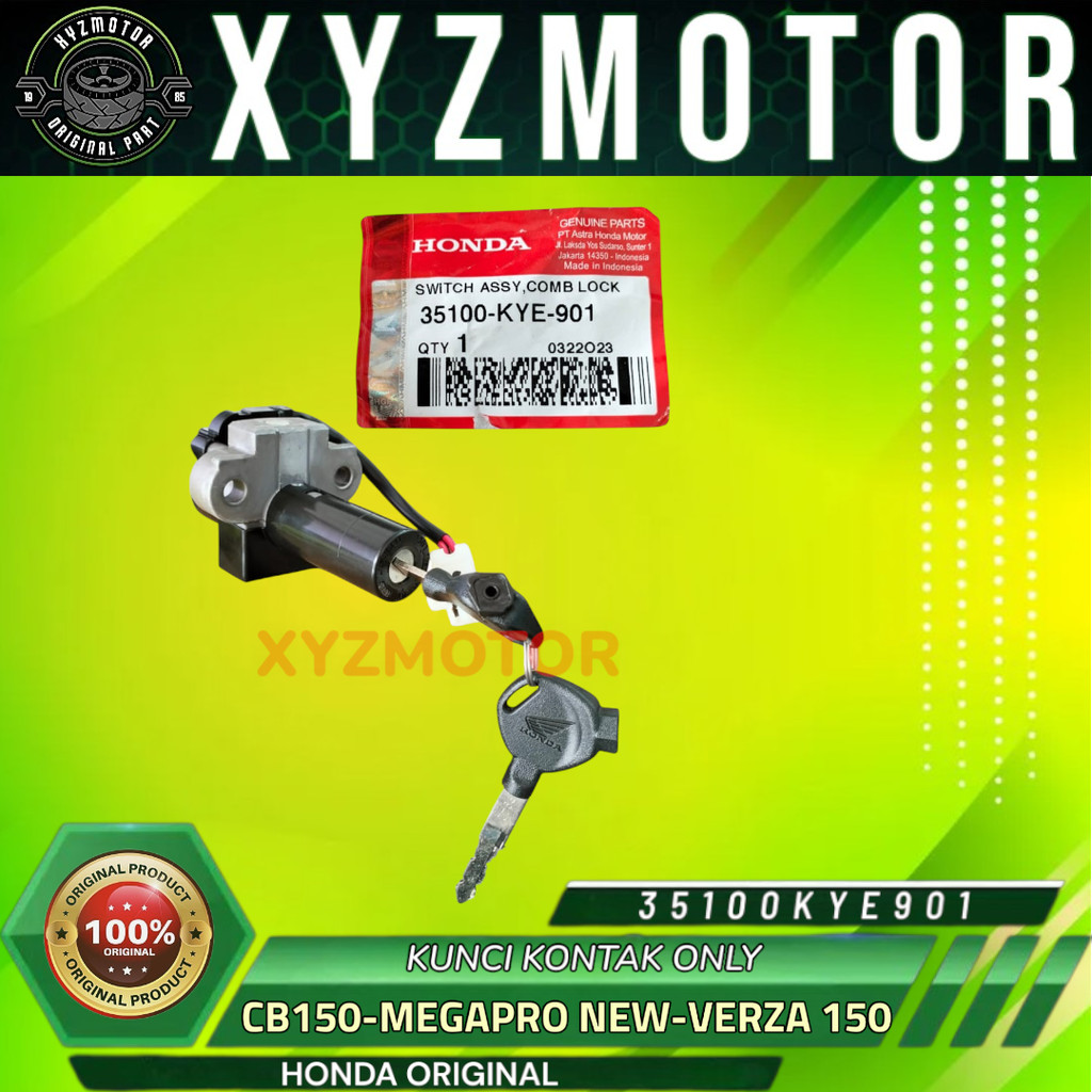 KUNCI KONTAK ONLY CB150 VERZA MEGAPRO NEW VERZA 150 HONDA ORIGINAL 35100-KYE-901