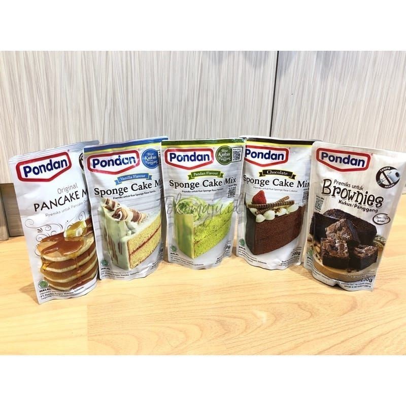 

KOE - Pondan Sponge Cake Mix Pouch 200gr /Brownies Pouch 230gr/Pancake - FDY