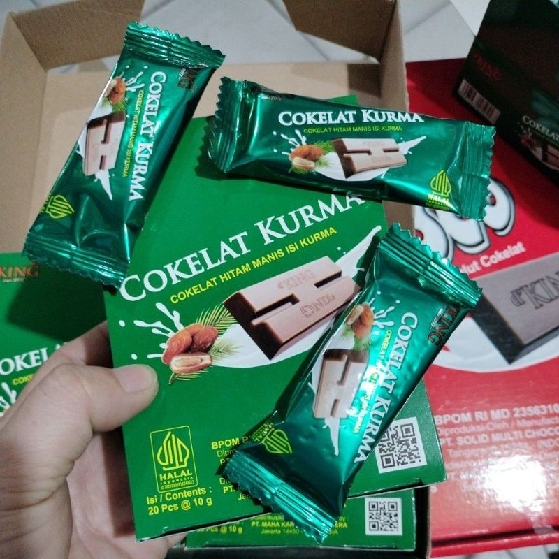 

KING COKLAT KURMA harga 1 box isi 20 pcs