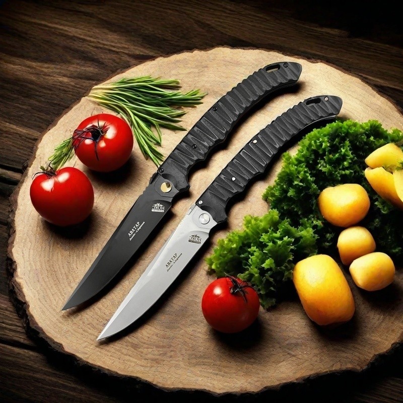 Ball Bearing HOKC Jackknife Folding Pocket Knife D2 Blade G10 Handle Utility Chef Knives Kitchen Sha
