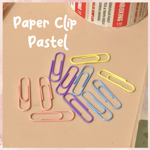

Klip Kertas Metalik 28mm / Jepitan Kertas Warna-Warni / Paper Clip Estetik MURAH