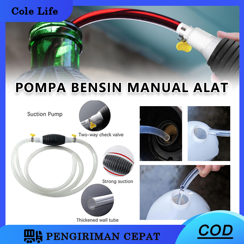 Pompa Bensin Manual Alat SEDOT BENSIN /Pompa Tangan Penyedot Sedot Air Minyak Bensin Mobil Portable 