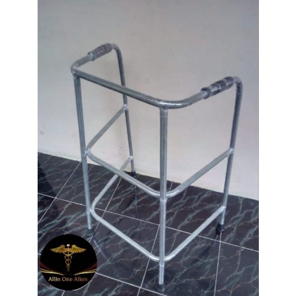 Walker Alat Bantu Jalan Dewasa (BB 85-90kg) (super quality) / Tongkat Alat Bantu jalan / Walker alat