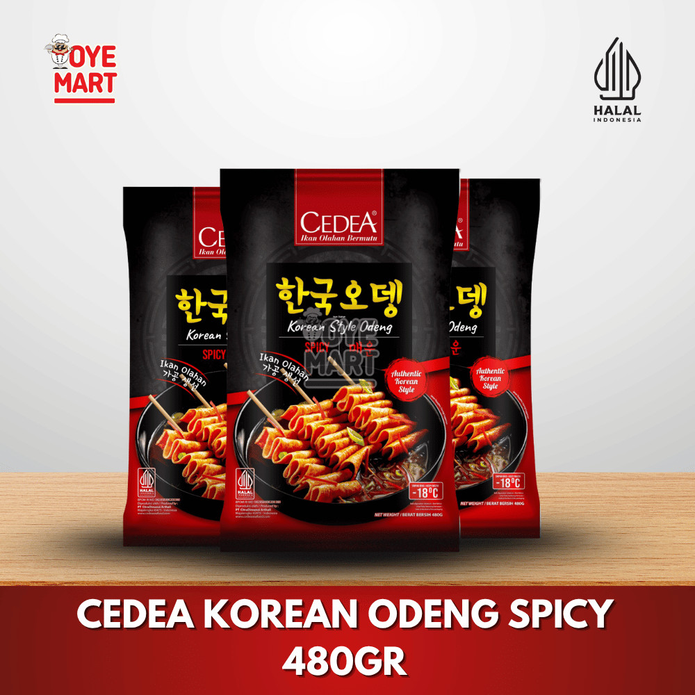 

CEDEA KOREAN ODENG SPICY 480GR/CEDEA KOREAN STYLE EOMUK FISH CAKE PEDAS