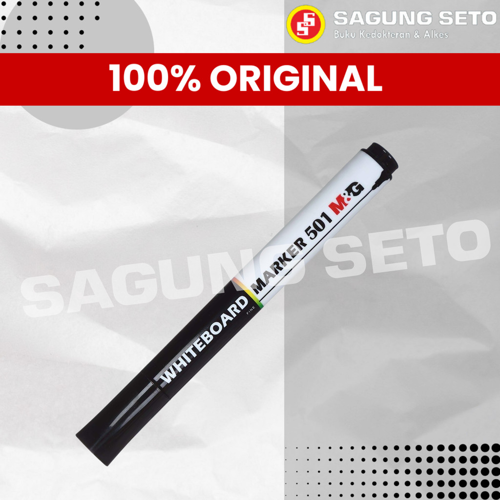 

M&G WHITEBOARD MARKER 501 BLACK AWMY2271 / SPIDOL PAPAN TULIS WARNA HITAM