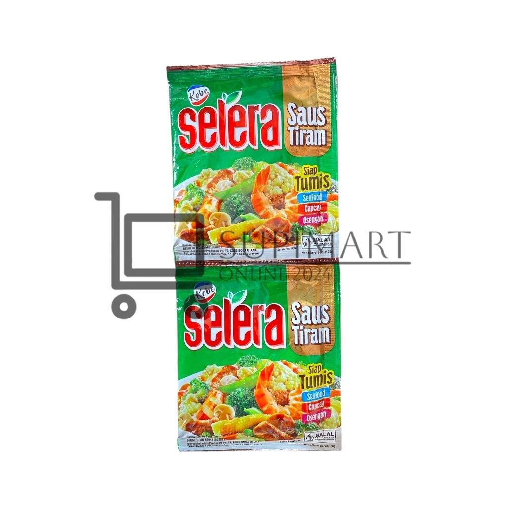 

Selera Saus Tiram Siap Tumis / Kobe Selera / Bumbu Instan Saus Tiram 20gr