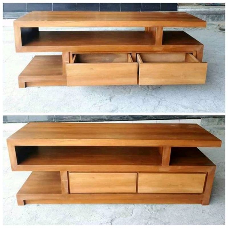 Buffet bufet bifet tv meja kayu jati minimalis antik jepara mebel laci 2 murah termurah terbaru kuno