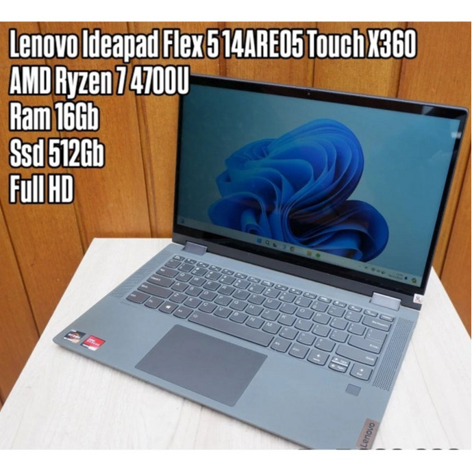 Laptop Lenovo Ideapad Flex 5 14ARE05 Touch X360 AMD Ryzen 7 4700U Ram 16Gb Ssd 512Gb Full HD SCU1908