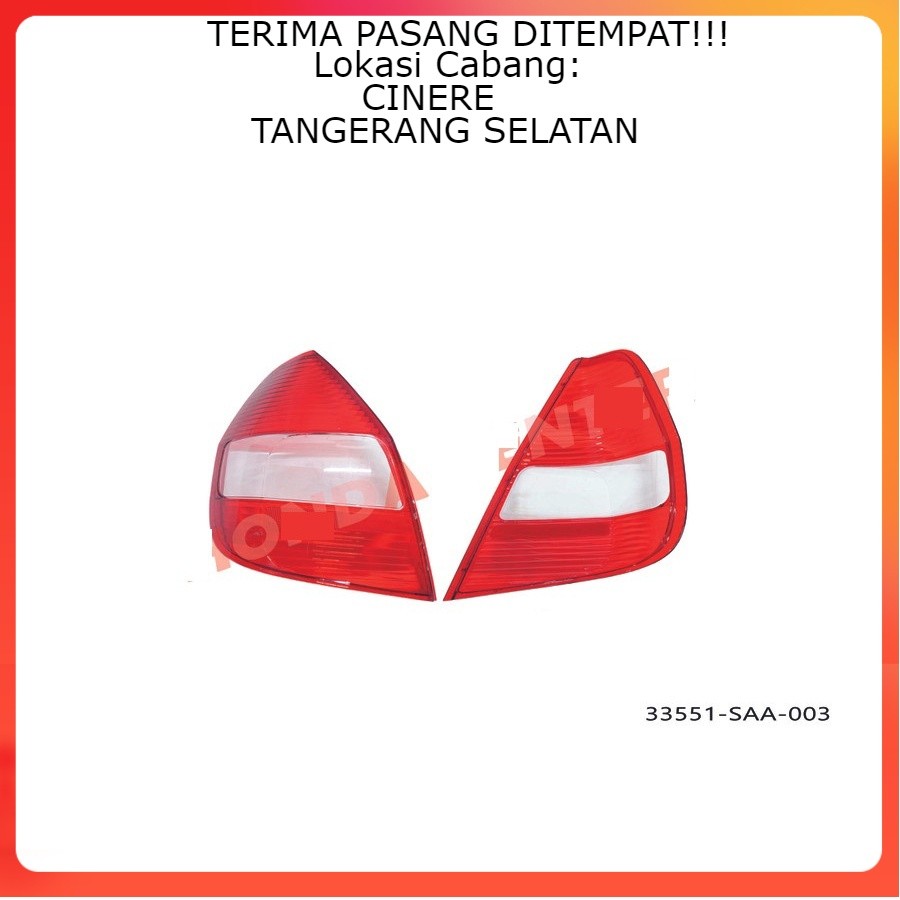 Cover mika kaca stop lamp tail lamp honda jazz gd3 2004 2005 mika kaca stop lamp honda jazz gd3 2004