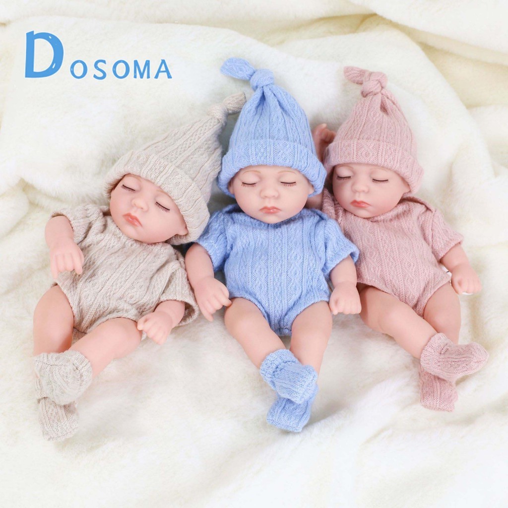 ALIFAJRI90 - DOSOMA BONEKA BAYI MINI REBORN 19CM - BONEKA TIDUR LUCU MIRIP ASLI BISA BERPUTAR