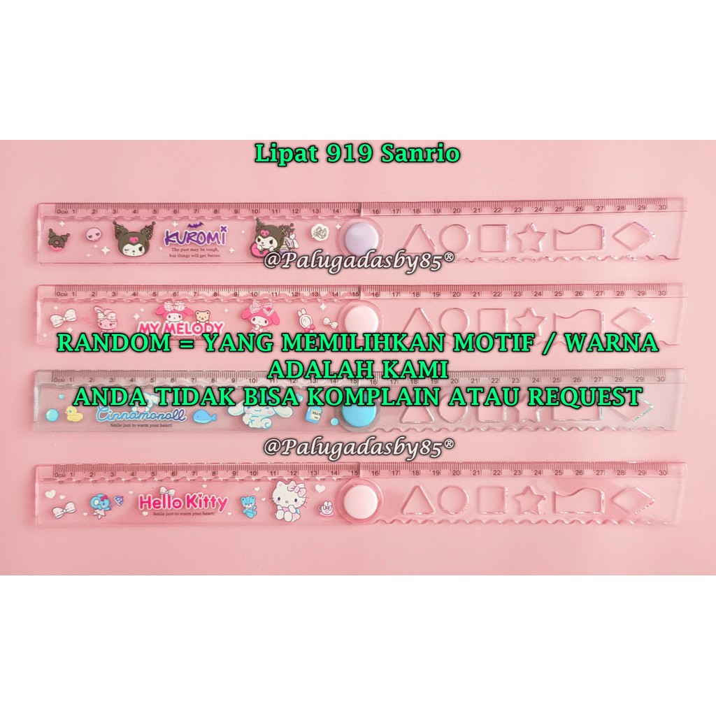 

(1 Biji) GROSIR Penggaris Lipat San Rio 30 Cm / Penggaris 30 Cm / Penggaris Lipat GXIMP 919 (1 Biji)