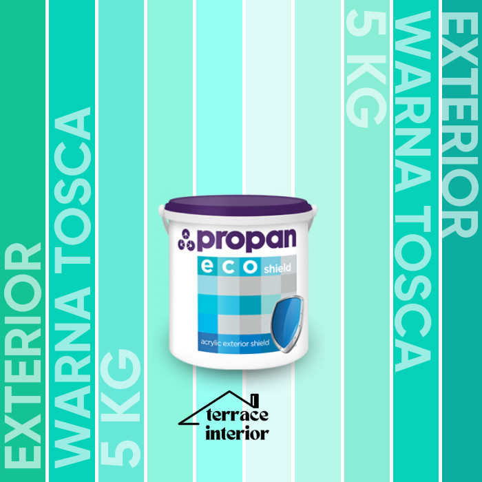 Cat Tembok Exterior Propan Eco Shield  Warna Tosca 5 Kg