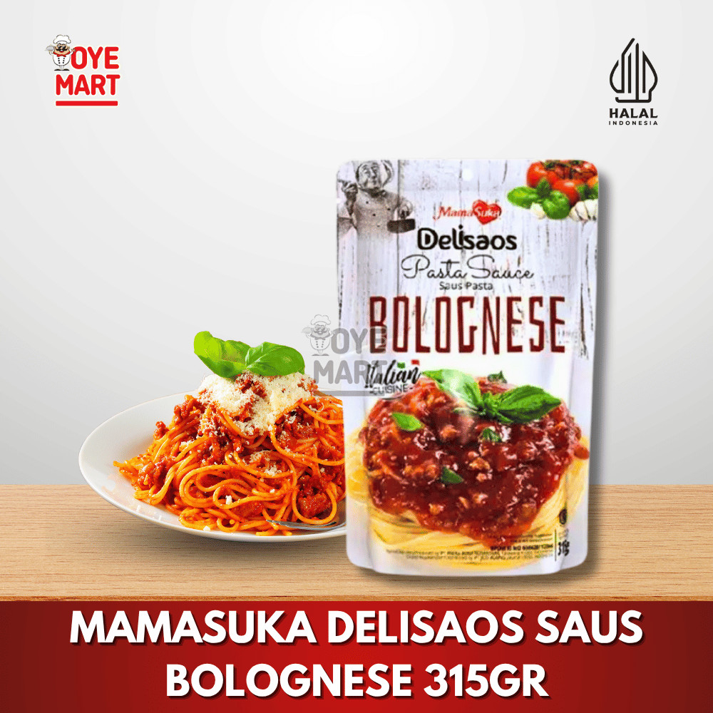 

MAMASUKA DELISAOS SAUS PASTA BOLOGNESE 315GR/SAUS PASTA BOLOGNESE HARGA PROMO