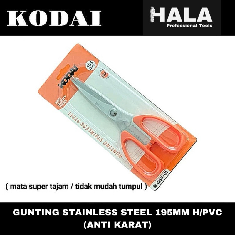 

KODAI - GUNTING SERBAGUNA STAINLESS STEEL 195MM - ANTI KARATHALA2