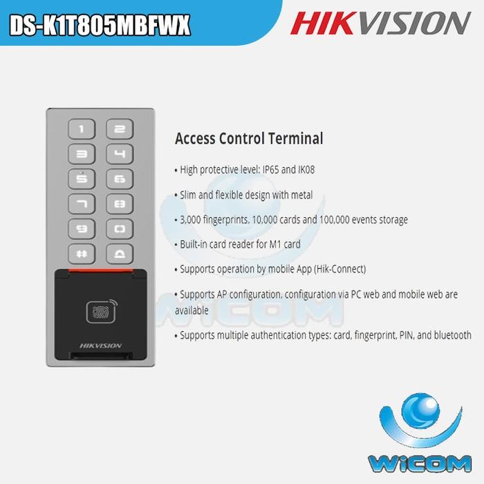 

Access Control Terminal Series Standalone DS-K1T805MBFWX