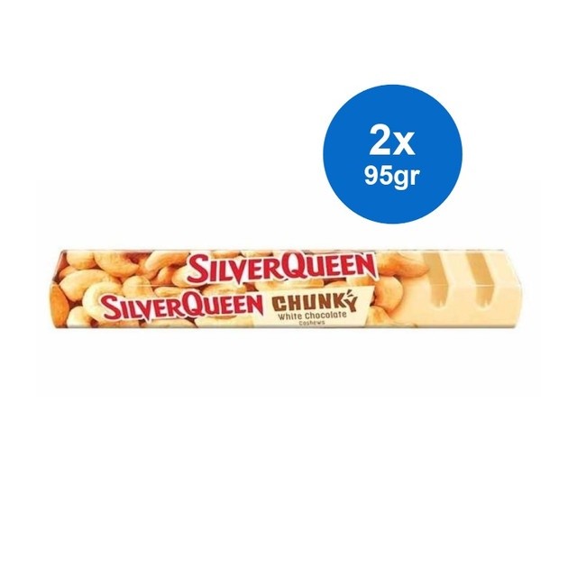 

Silverqueen Chunky White 95g x 2