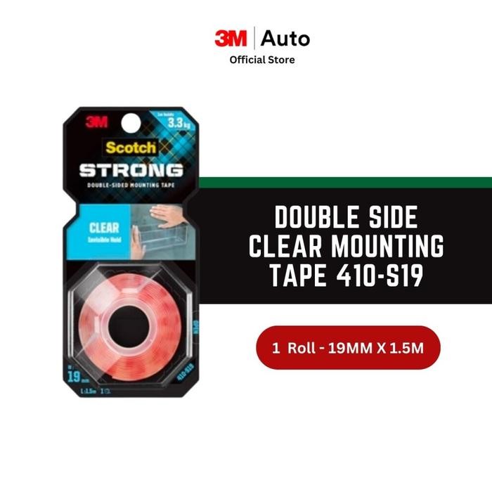

3M Scotch Perekat Double Side Clear Mounting Tape 410-S19 19MM X 1.5M - Spesifikasi
