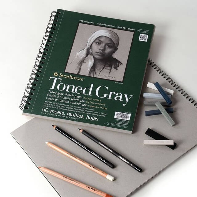 

Strathmore - Toned Grey Sketchpad 118gsm - 400 Series - Bali Art Supplies