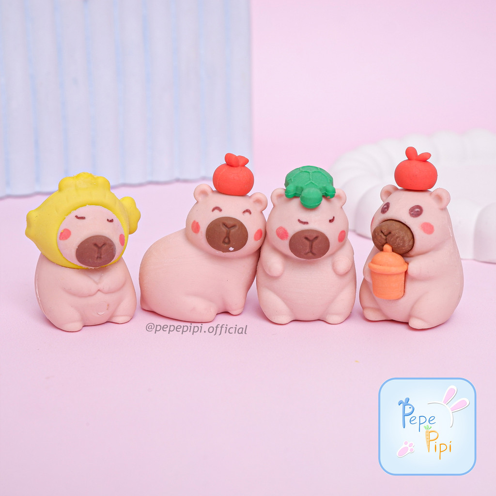 

Penghapus 3D Miniatur Capybara ER-1823 Eraser Hapusan Pensil Beruang Setip Stip