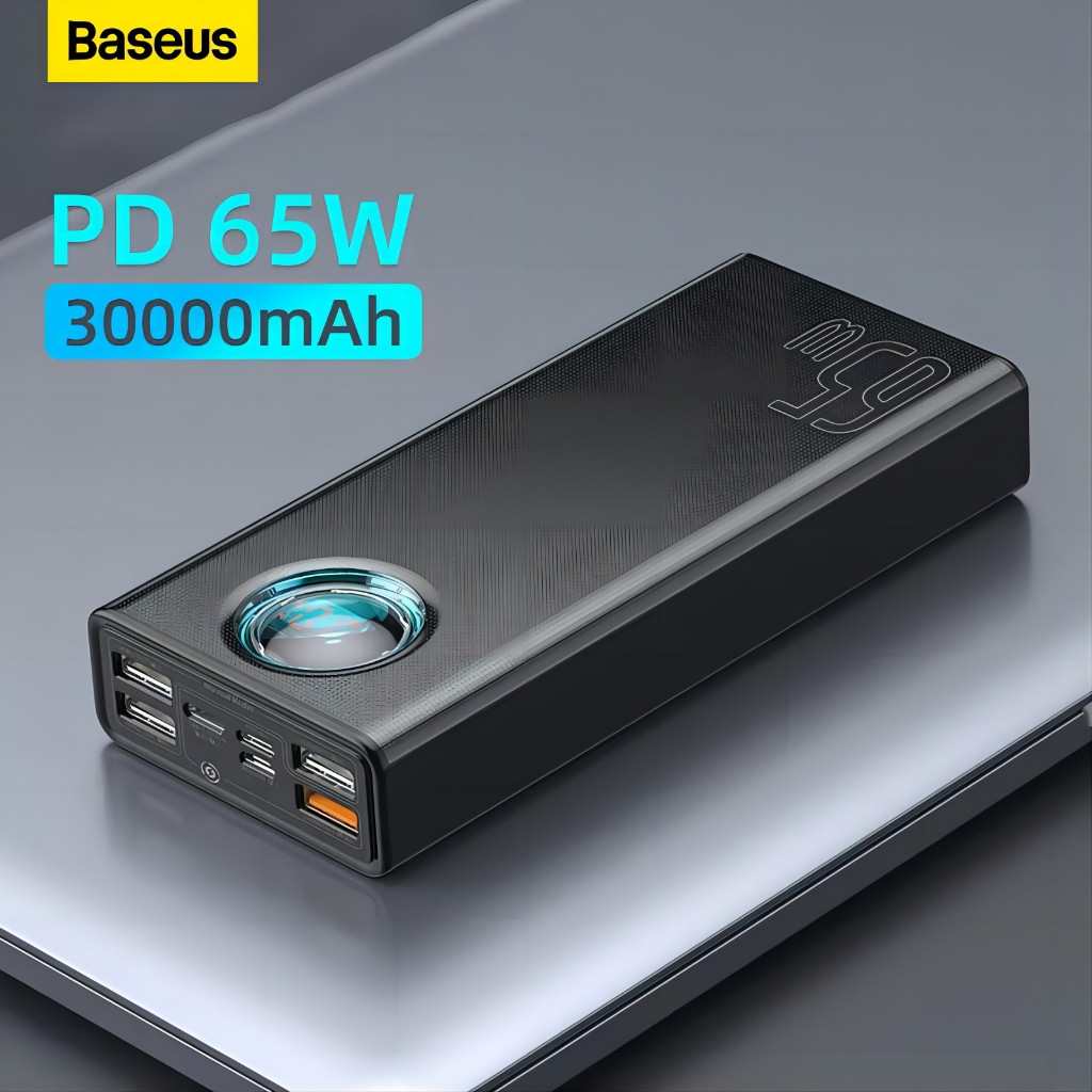 【24H Shipped 2 Years Warranty】Baseus 65W Power Bank 30000mAh Fast Charge Type C Quick Charge Portabl