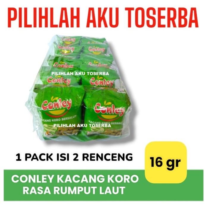 

Conley KACANG KORO rasa RUMPUT LAUT - ( HARGA 2 RENCENG )