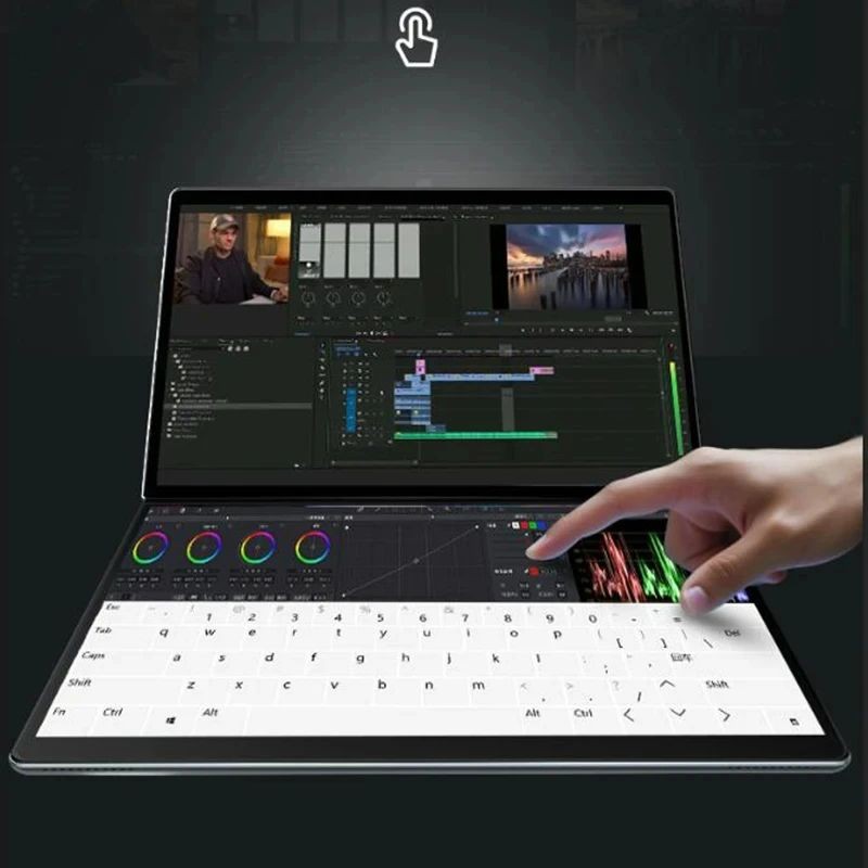 12th Gen Dual 2.5K Touch Screen Yoga Laptop Intel N100 13.5 Inch Notebook 16G LPDDR5 Windows 11 Tabl