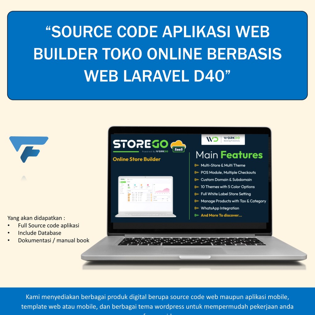 SOURCE CODE APLIKASI WEB BUILDER TOKO ONLINE BERBASIS WEB LARAVEL D40