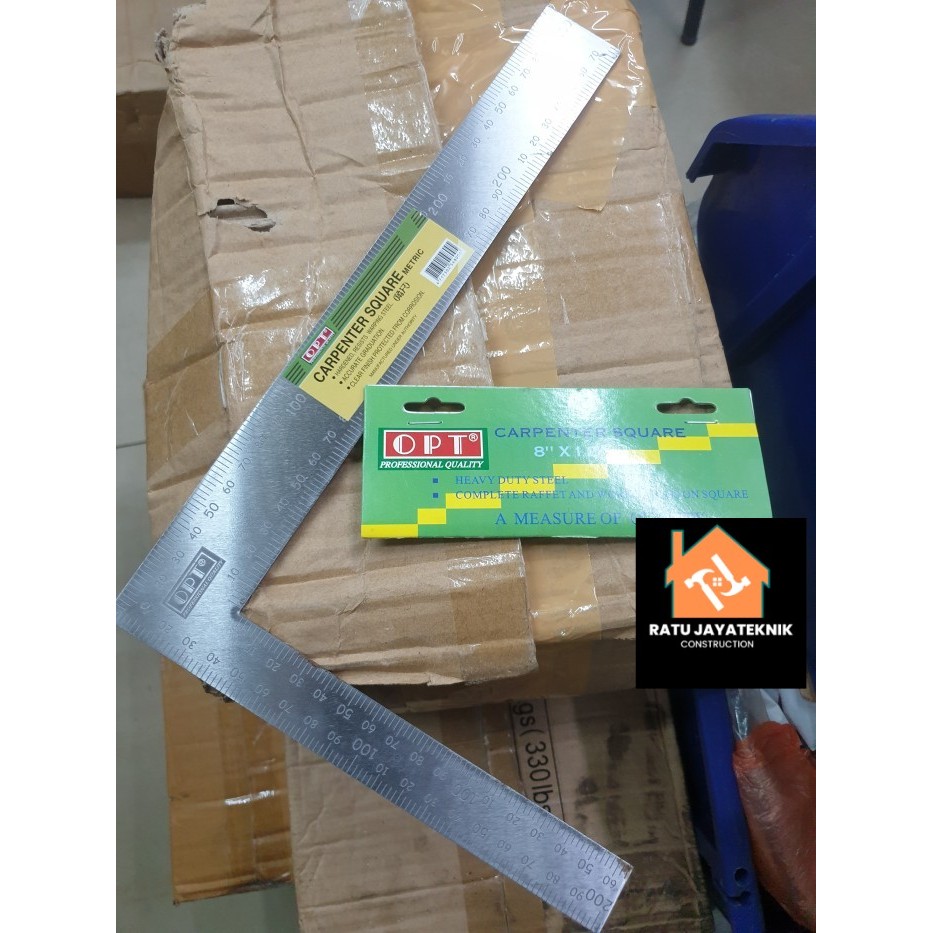 

Penggaris Siku Tukang 20 x 30cm Steel Carpenter Square