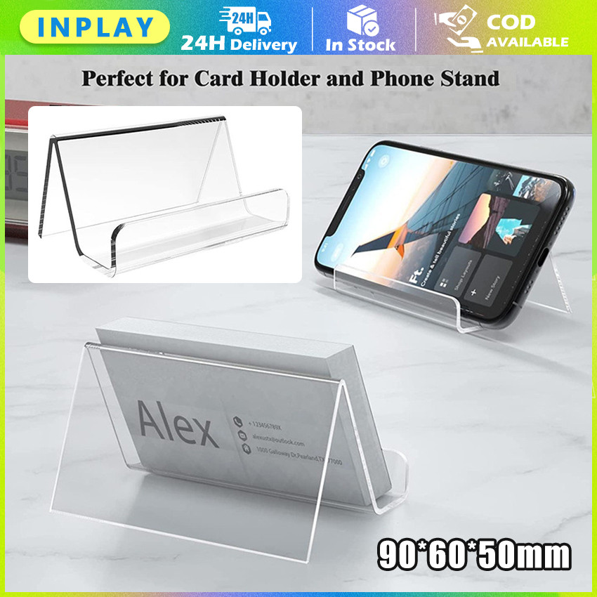 

Tempat Kartu Nama Desktop Acrylic / Holder Kartu Nama Akrilik Transparan untuk Kantor