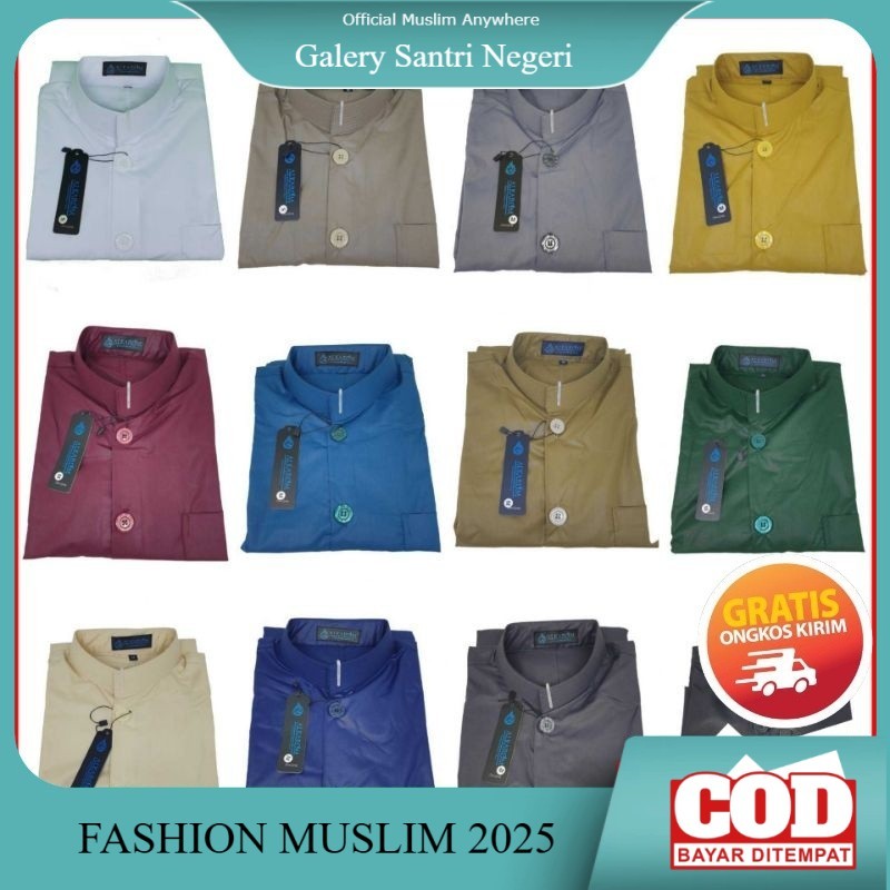 [TERLARIS] El Rumi Baju Koko Model Haibah Santri Pria Merek Alkarom Model Ammu Atasan Pria Koko Hadr