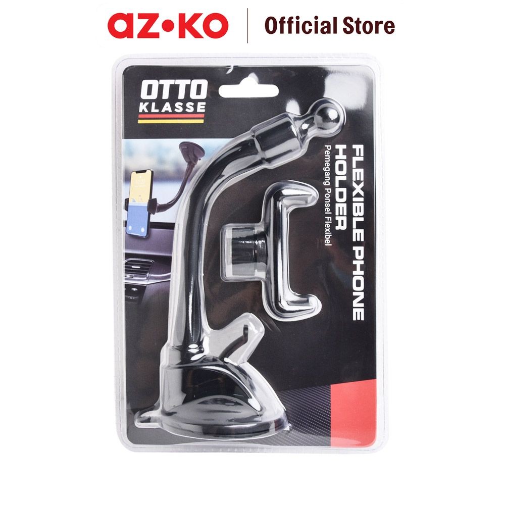 AZKO Otto Klasse Holder Smartphone Mobil Fleksibel - Hitam Tempat Penyangga Ponsel Aksesoris Holder 