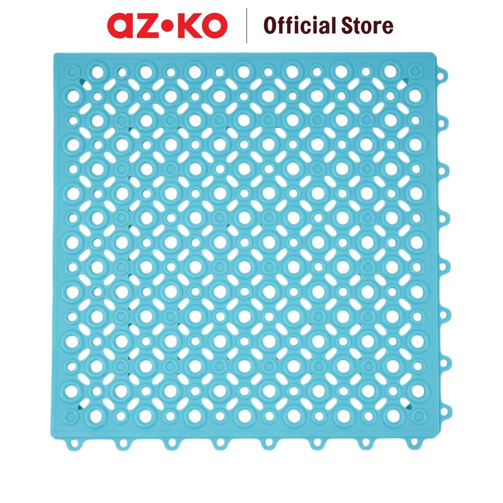 AZKO Forhom 30x30 cm Set 6 Pcs Tile Deck 0.54m2 - Biru Tiff Decking Tile Lantai Bongkar Pasang Insta