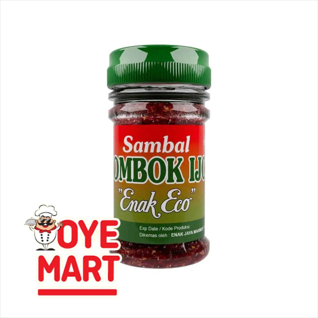 

ENAK ECO SAMBAL LOMBOK IJO 150GR/ SAMBAL SIAP MAKAN