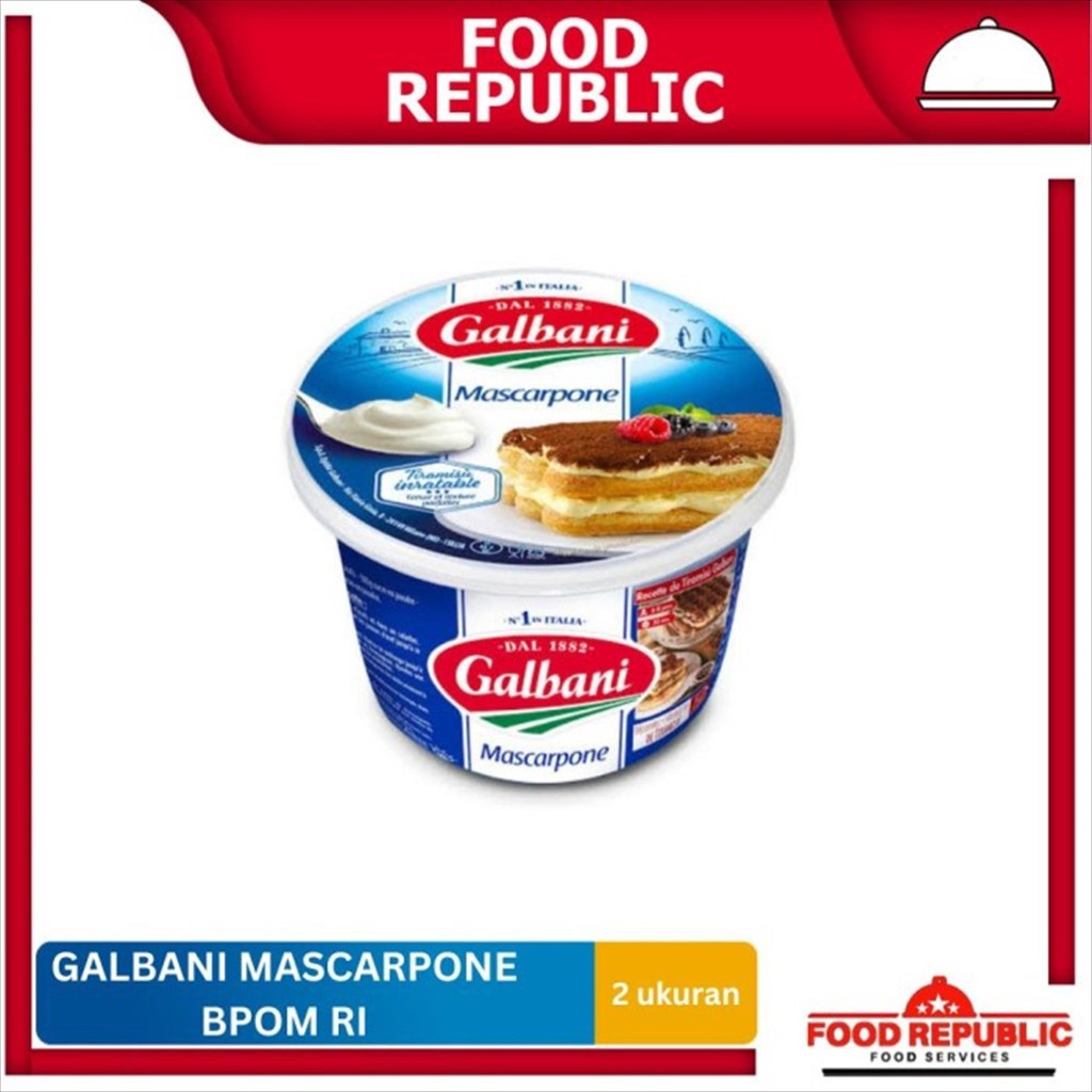 

Galbani Mascarpone Cheese / Keju Mascarpone / keju soft 250 & 500 Gr