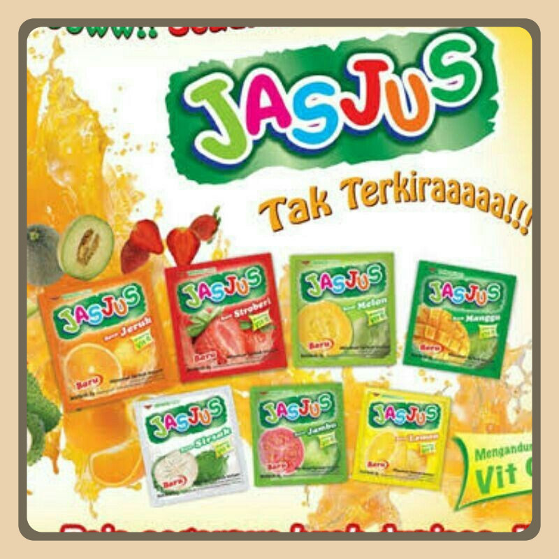 

Jasjus tea Jus Minuman Serbuk Rasa Buah 1 renceng isi 10 Sachet Monazala