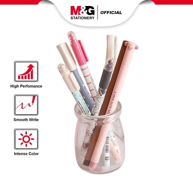 

M&G Gel Pen - Hello Zoo Stick Erasable Pulpen 0.5mm Black ink