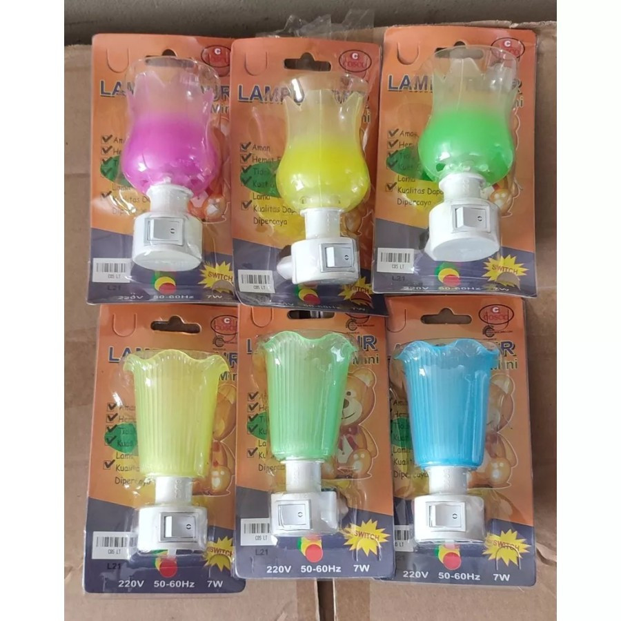 Lampu Tidur ATN / Lampu Tidur Mini /Lampu Model Tulip / Mini Lamp Cosco / Galon LED