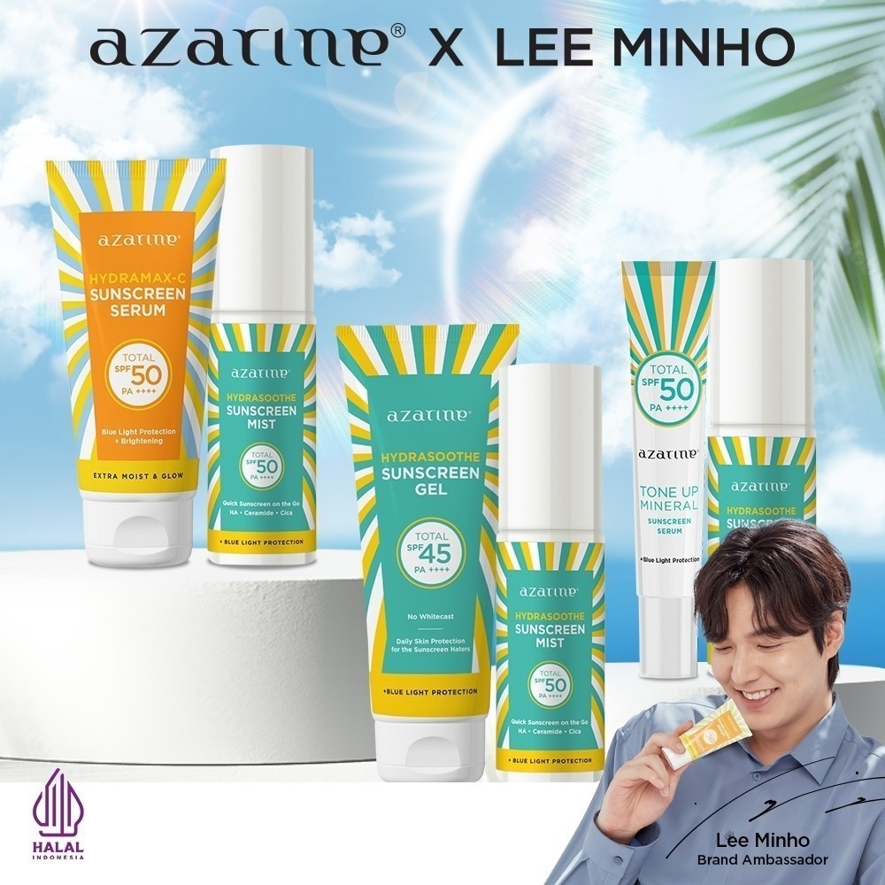 AZARINE Sunscreen Series | Aqua Essence Sun Shield Serum SPF 50 PA++++ 100ml | Hydrasoothe Sunscreen