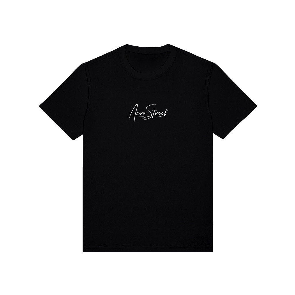 Kaos Aerostreet Pria Elegant - Aerostreet T Shirt Hysteria Hitam - Baju Kaos Aerostreet Distro Bisa 