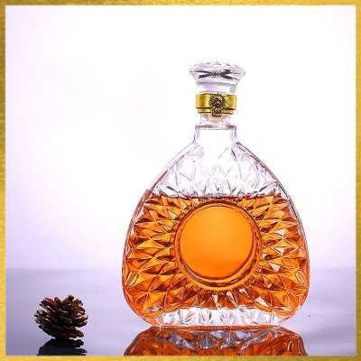 Whisky Decanter Glass Bottle Liquor Scotch Luxury 750ml - C05