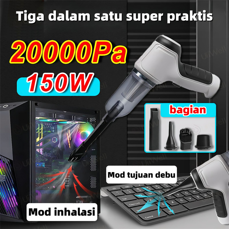 Vacuum Cleaner Portable Mini USB 2In 1 Penghisap Debu Mobil Wireless Kasur Penyedot Debu Vakum Penye