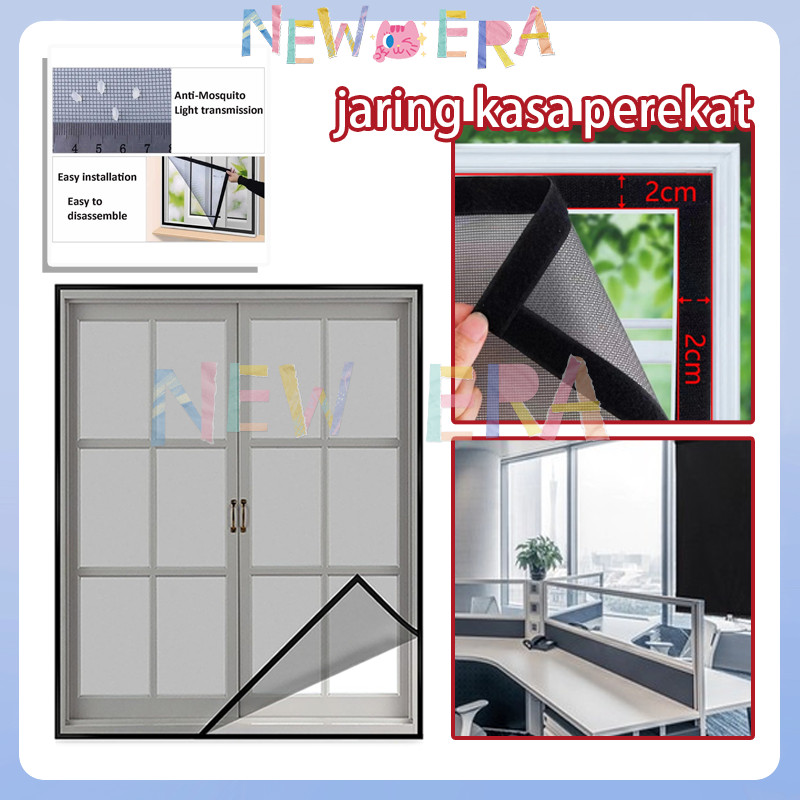 Jaring Kasa Perekat / Jaring Kasa Anti Nyamuk / Jendela Kasa Dilengkapi