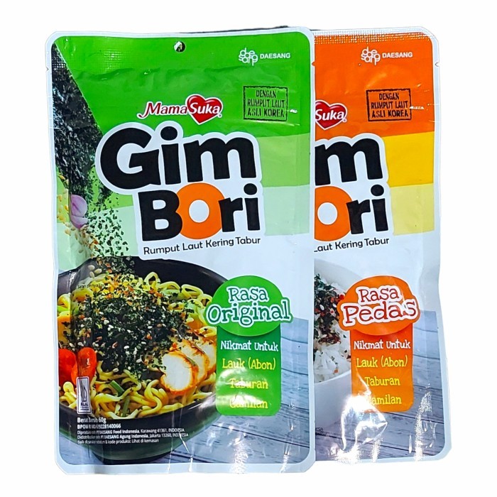 

MamaSuka GIM BORI 60 Gr Rumput Laut Kering Tabur Mama Suka Gimbori
