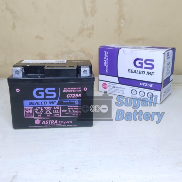Aki Motor Suzuki Spin, Skywave, Skydrive GS ASTRA GTZ5S MF Aki Kering Ori Astra Otoparts
