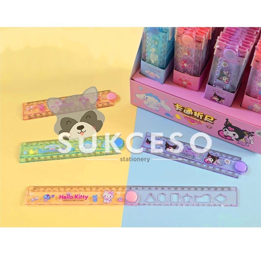 

Fancy Penggaris Lipat Motif Sanrio Edition 30cm Ruler Motif Lucu 919