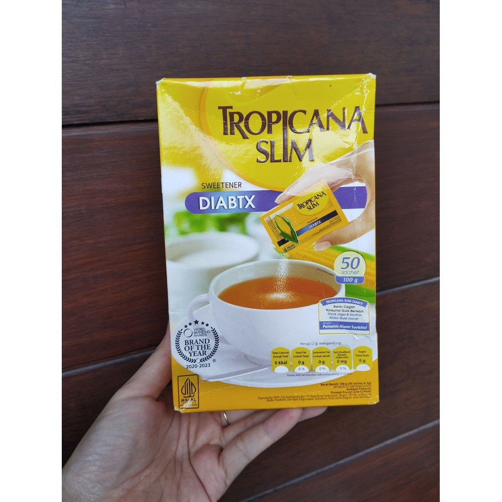 

Tropicana Slim Sweetener Diabtx Isi 50 sachet