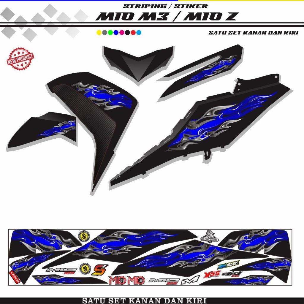 STIKER TERLARIS STIKER MIO M3 125/ STRIPING KEREN MOTOR MIO Z STIKER