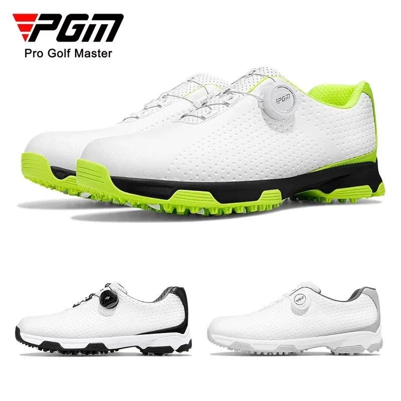 PGM Golf Shoes Men's Summer Sports Shoes Spin Lace Shoes Breathable