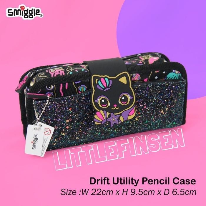 

READY Pencil case three fold smiggle/smiggle threefolds/pencil case smiggle - Cat mermaid