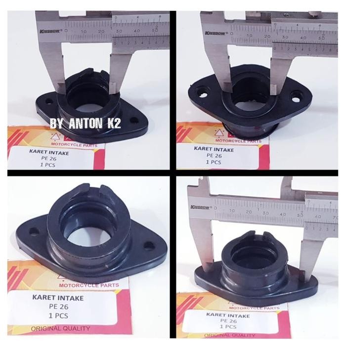 KARET INTEK/KARET INTAKE MANIPUL MANIPOL KARBU PE 24/PE 26 PWK/PWL DLL - KARBU 24/26